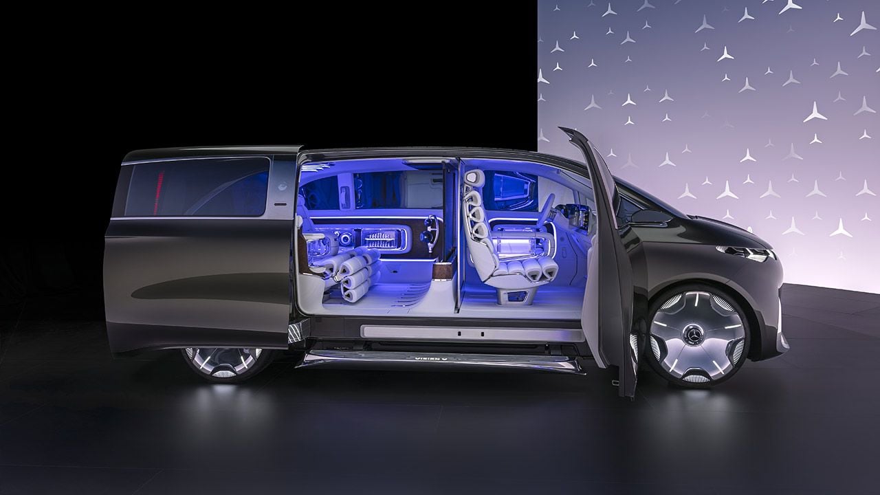 Mercedes Vision V, AsÍ SerÁN Las Nuevas Limusinas De Lujo Del Futuro En Formato Furgoneta
