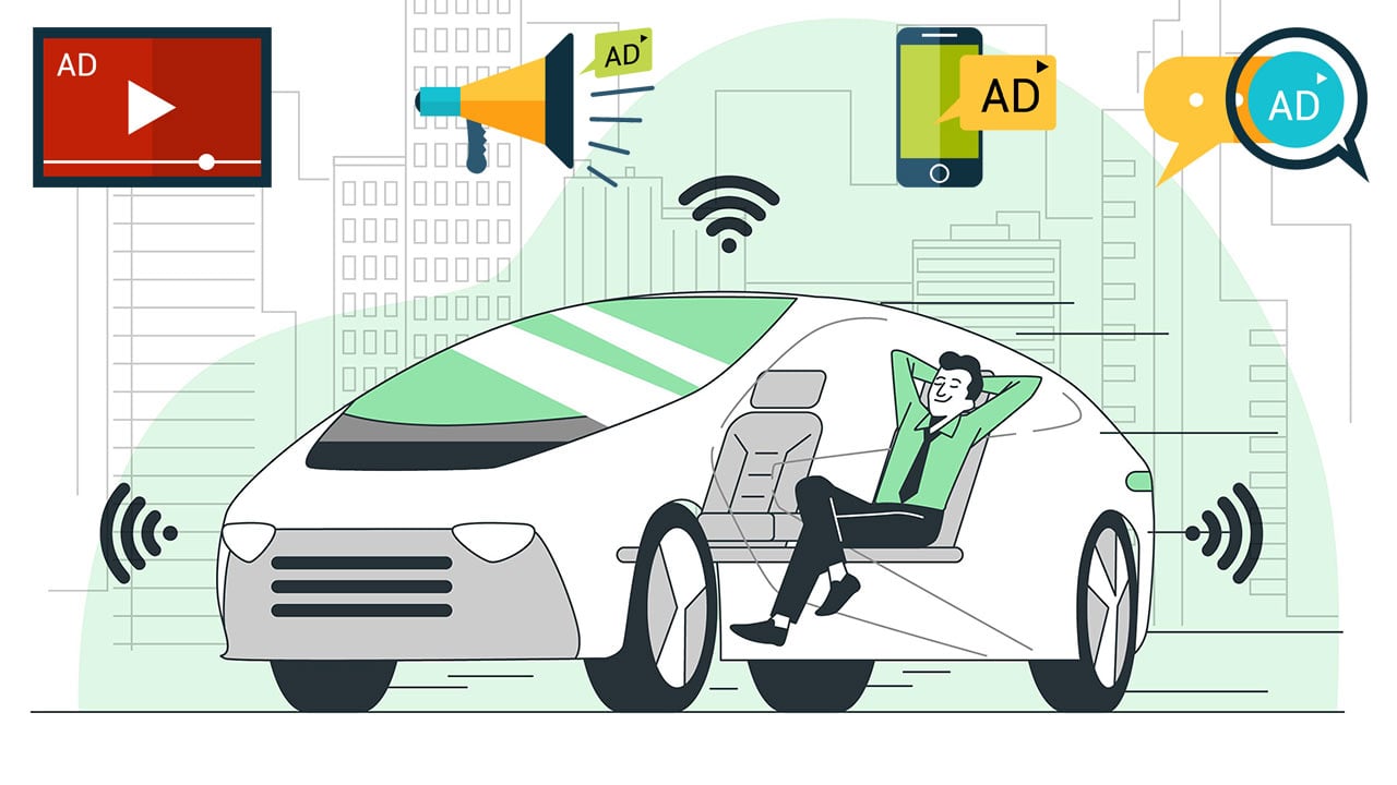 El Lado Oculto De Los Coches Autónomos Que No Te Cuentan, Así Van A Colarte Publicidad Durante Los Viajes
